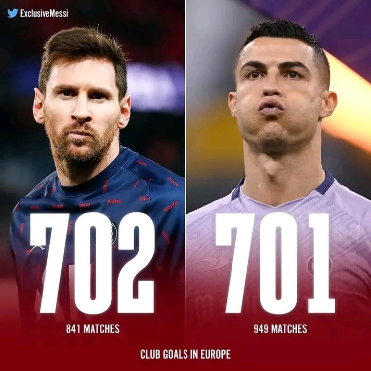 Lionel Messi yafashije ikipe ye ya Paris Saint Germain gutsinda mu mukino wabahuzaga n'ikipe ya Nice ,ahita aca ku gahigo ka Cristiano Ronaldo.