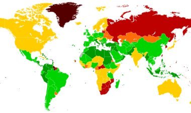 Uko Ibihugu bihagaze mu kugira Abaturage biyahura cyane.